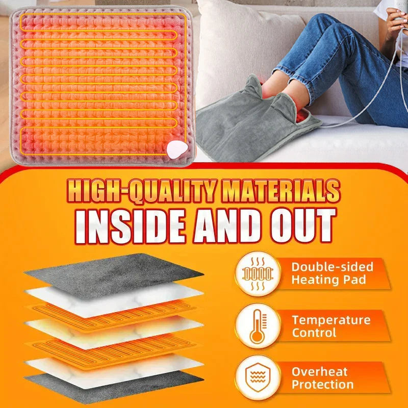 Winter Electric Heating Foot Pad With 9 Level Massager