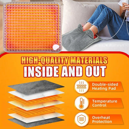 Winter Electric Heating Foot Pad With 9 Level Massager