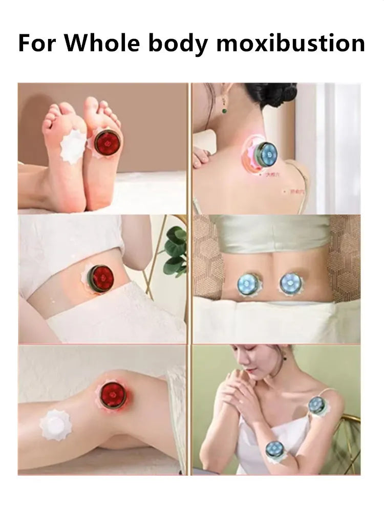 Electric Smokeless Moxibustion Massager for Neck and Shoulders, Heated Therapy