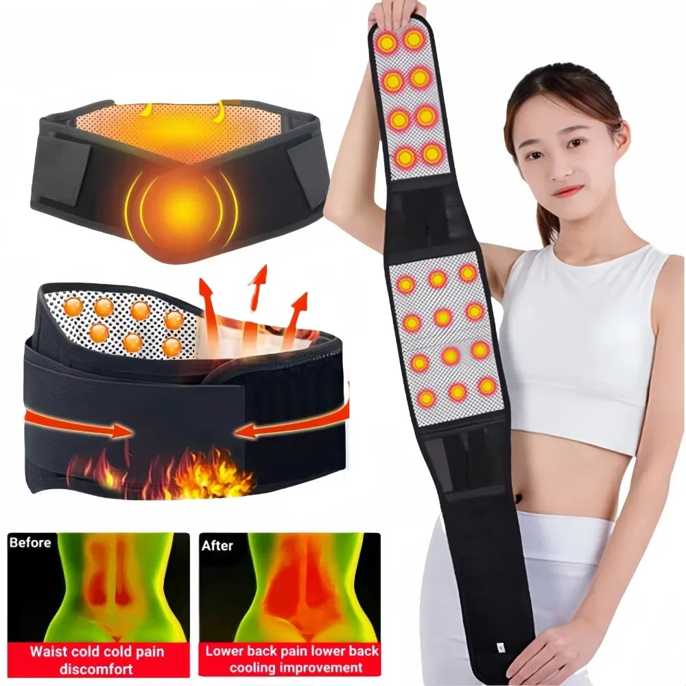 Tourmaline Self-Heating Magnetic Waist Belt