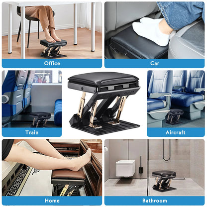 Adjustable Desk Footrest Cushioned Massage Anti Slip