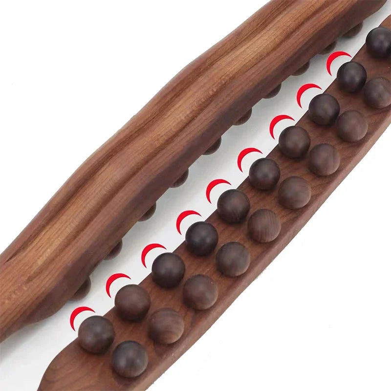 Beech Gua Sha Massage Bar For Full Body Rolling Meridian