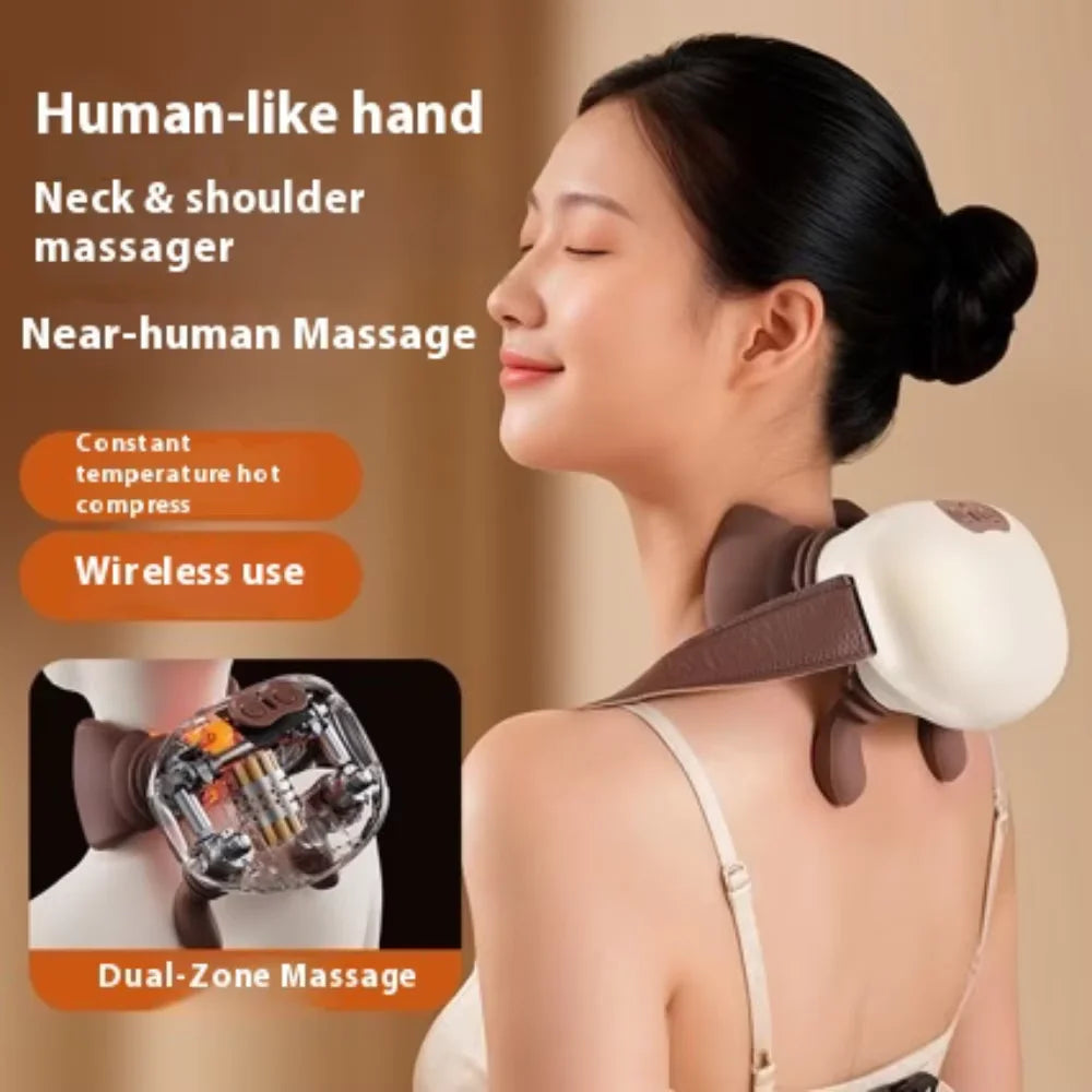 Neck Massage Shawl with Brushless Motor for Trapezius and Back