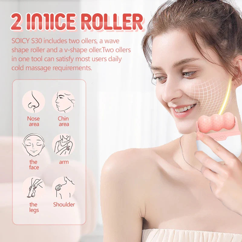 Ice Cold Facial Massager Roller Anti Wrinkle Lifting