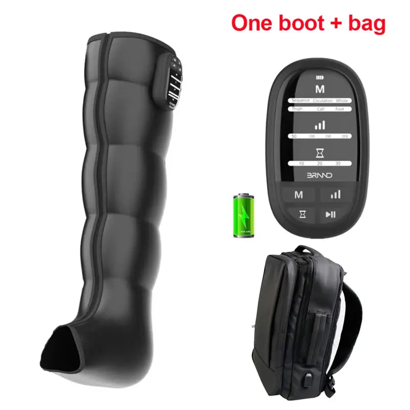 Air Compression Leg Massage Boots – Rechargeable Battery