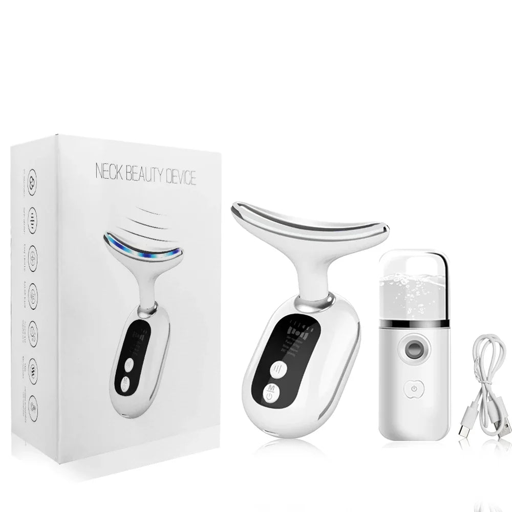 EMS Facial Massager with Microcurrent and Red Light Therapy for Skin Tightening