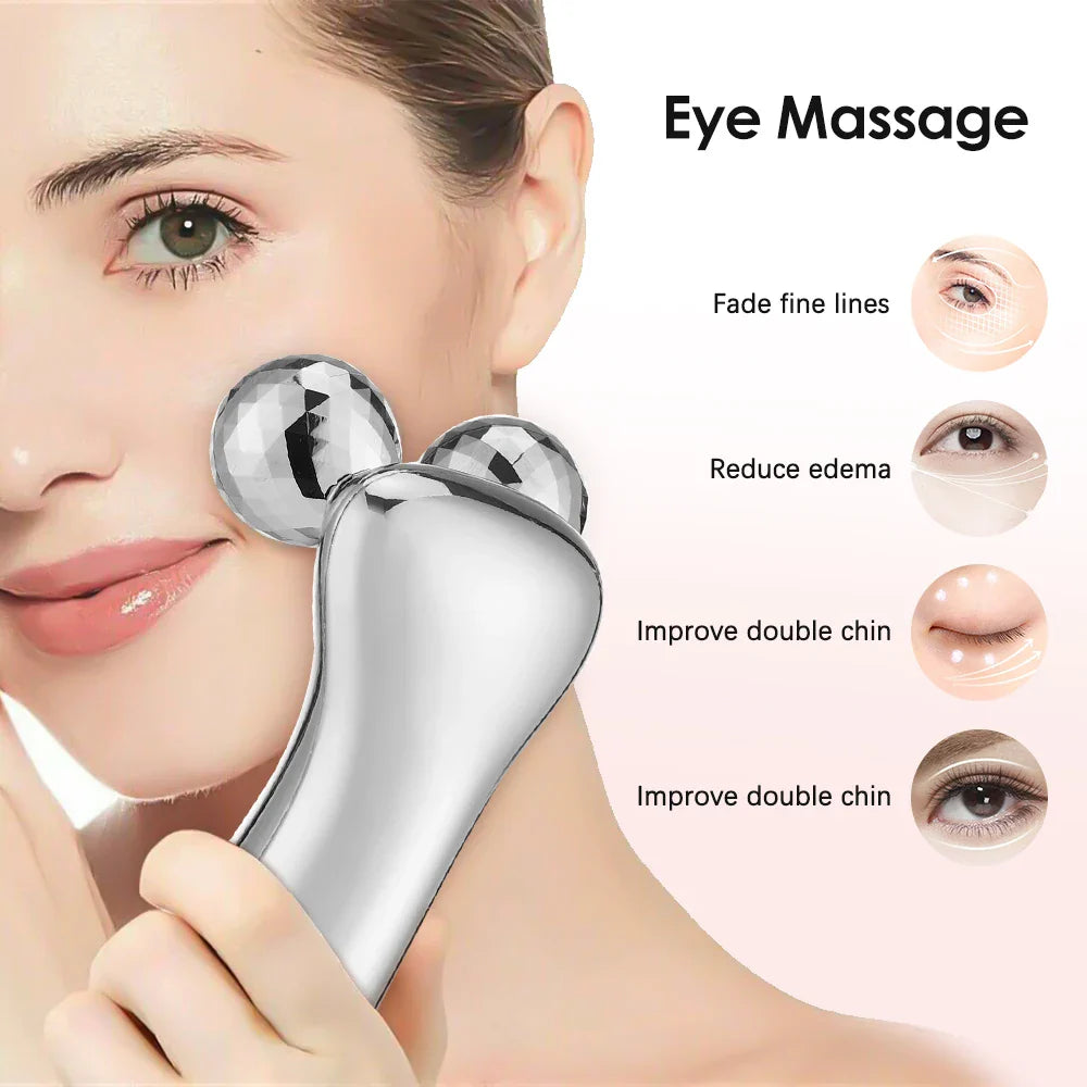 EMS Face Roller V Shaped Massager Microcurrent Lift Tool