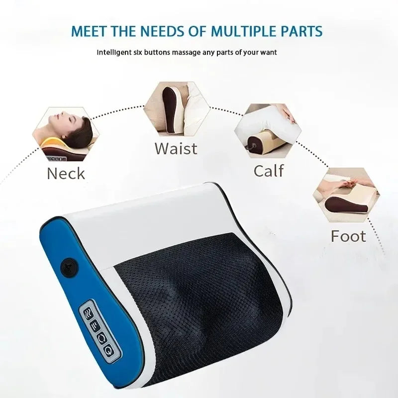 Multifunctional Neck Massager With Shoulder Kneading and Hot Compress
