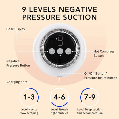 Hailicare 9 Levels Cupping Massager – Red Light Therapy