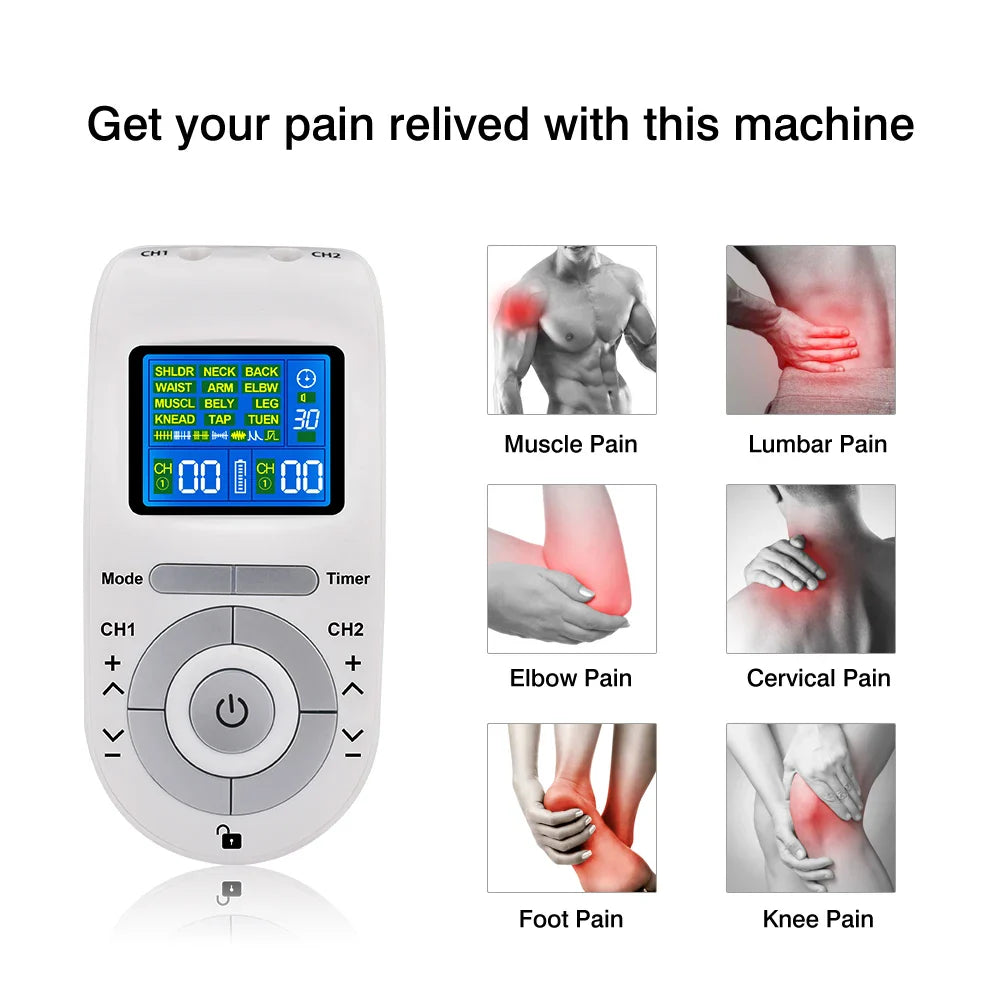 DearBeauty 12 Modes EMS TENS Pulse Massager For Pain Relief
