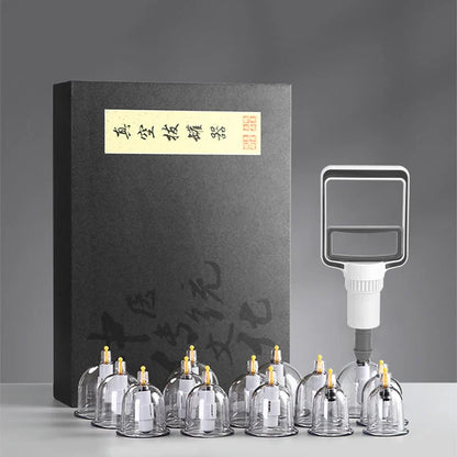 Vacuum Cupping Set Manual Pump Massager Suction Cups