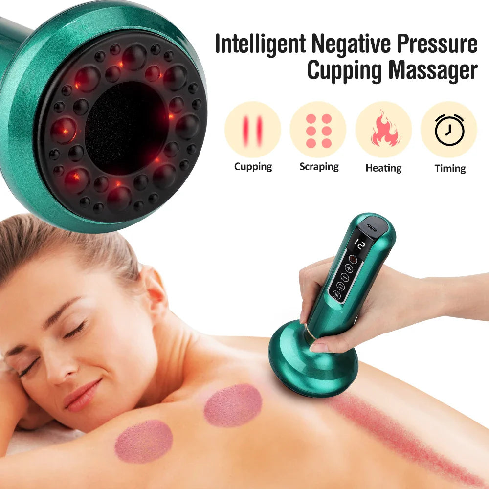 Hailicare Electric Cupping Massage Device – Infrared Heat