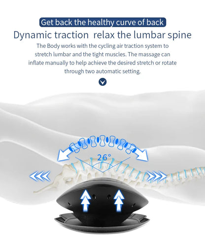 Multi-Level Back Vibration Electric Waist Massager with Heat Therapy