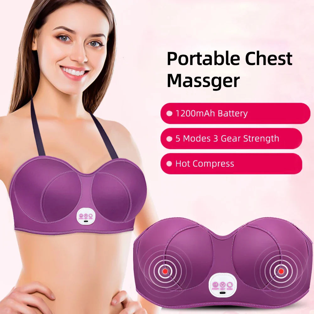 Electric Breast Enlargement Massager - 3 Gear Vibration