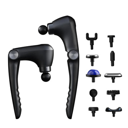 Fascia Massage Gun with Extended Handle for Shoulder and Back Full Body Massage