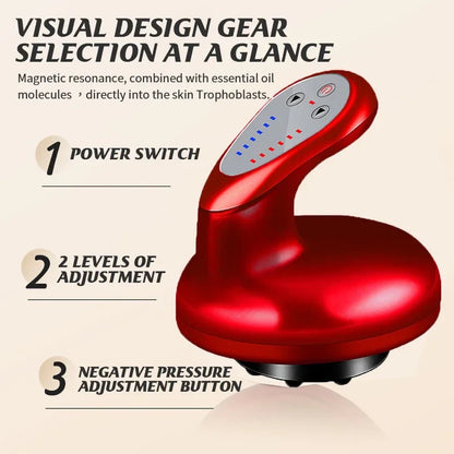 Electric Scraping Cupping Massage Device With Vacuum Cup