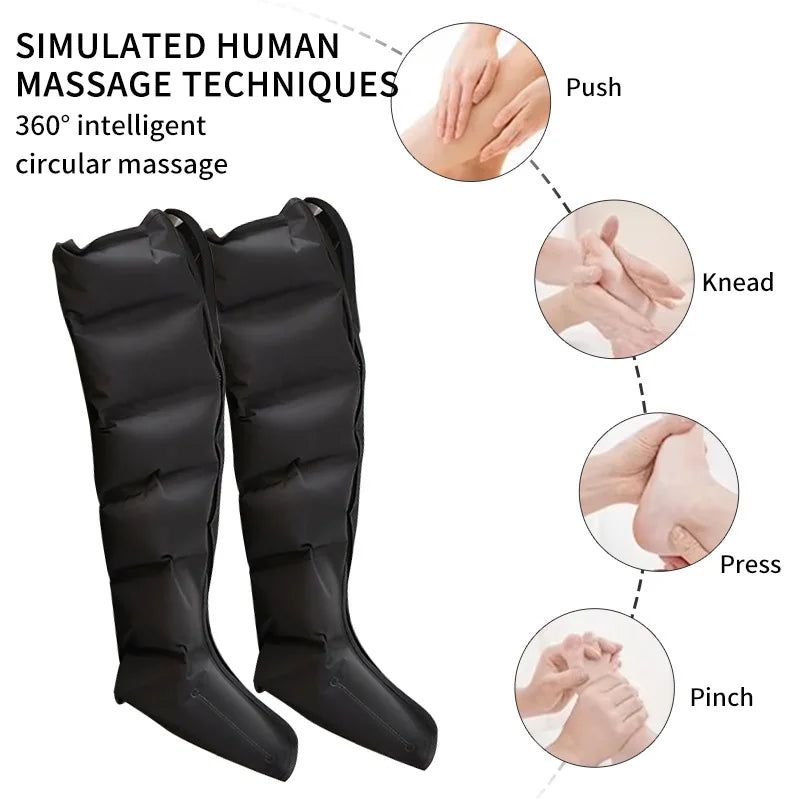 Electric Foot Massager With Air Compression, Calf Kneading Massage, Remote