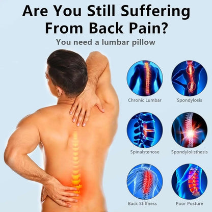 Lumbar Cervical Traction Massage Pillow Back Spine Relief