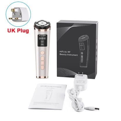Hifu Face Lifting Machine RF High Frequency Anti-Aging EMS Microcurrent Massager