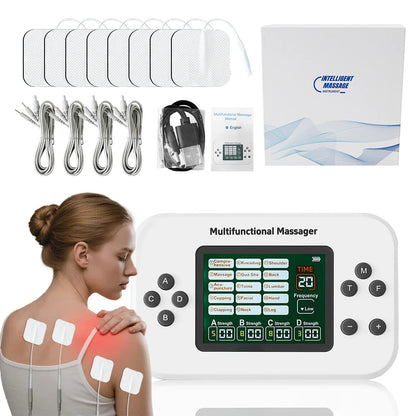 Electric 30 Levels TENS EMS Massager With Four Outputs