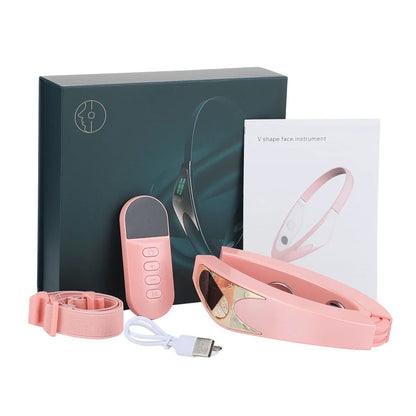 V Shape Face Massager EMS Microcurrent Chin Lift Remote