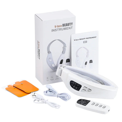 Microcurrent Facial Lifting EMS Massager With LED Therapy