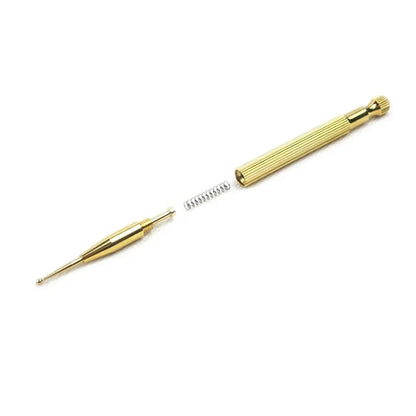 Brass Auriculotherapy Retractable Acupuncture Ear Probe Massager