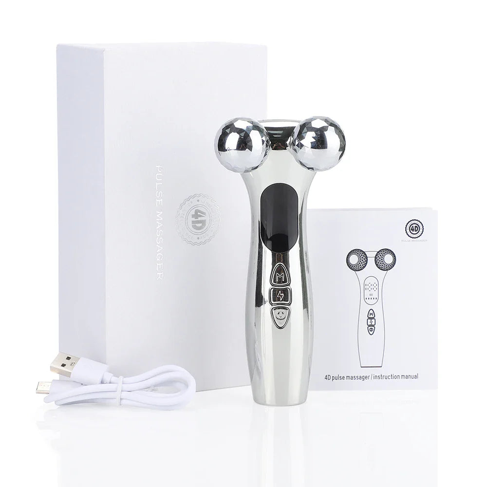 EMS Face Roller V Shaped Massager Microcurrent Lift Tool