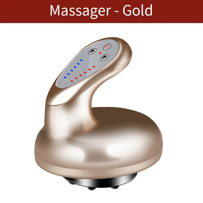 Electric Scraping Cupping Massage Device With Vacuum Cup