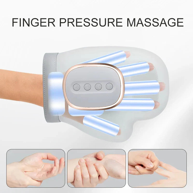Hand Massager With Air Compression, Finger, Wrist, and Palm Massage Glove