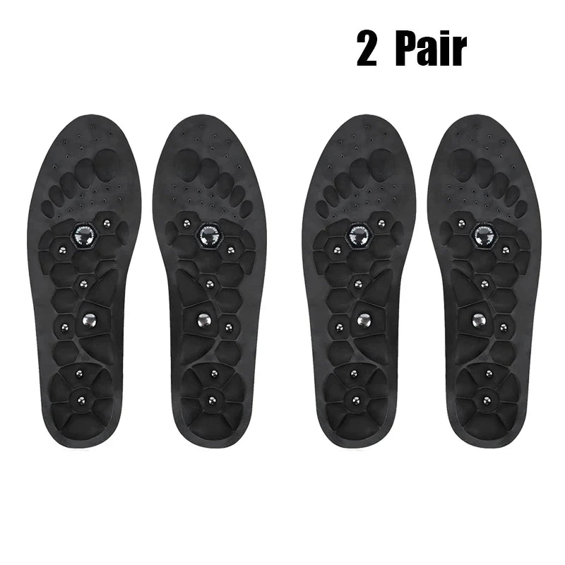 Massage Magnetic Insoles Shock Absorbing Gel Orthopedic