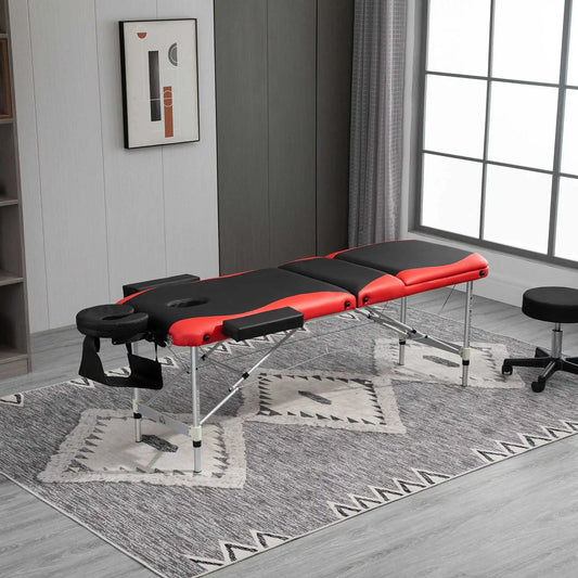 Foldable Height Adjustable Massage Table With Headrest