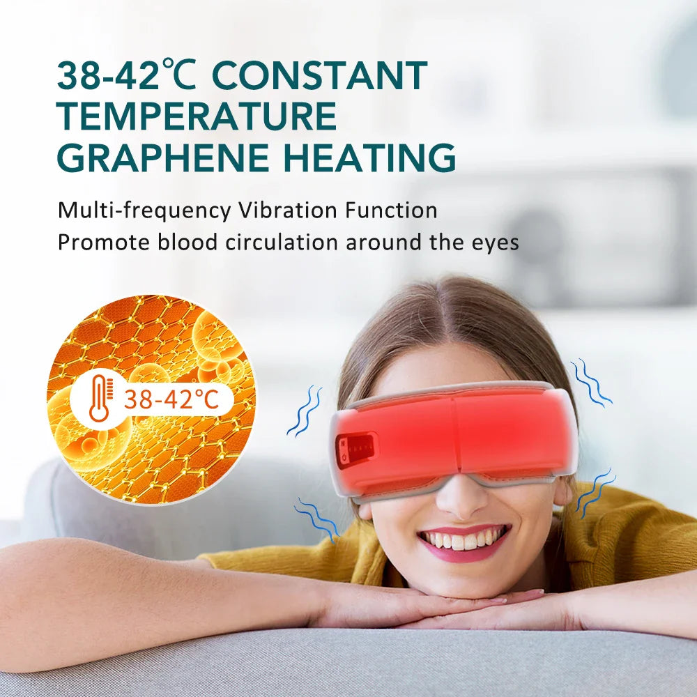 Hailicare TH-823 Vibration Eye Massager – Heat Therapy