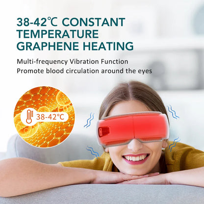 Hailicare TH-823 Vibration Eye Massager – Heat Therapy