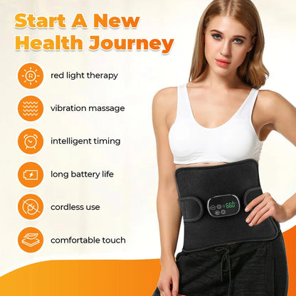 LED Red Light Therapy Pad Massager for Body, 660nm-850nm, Cordless