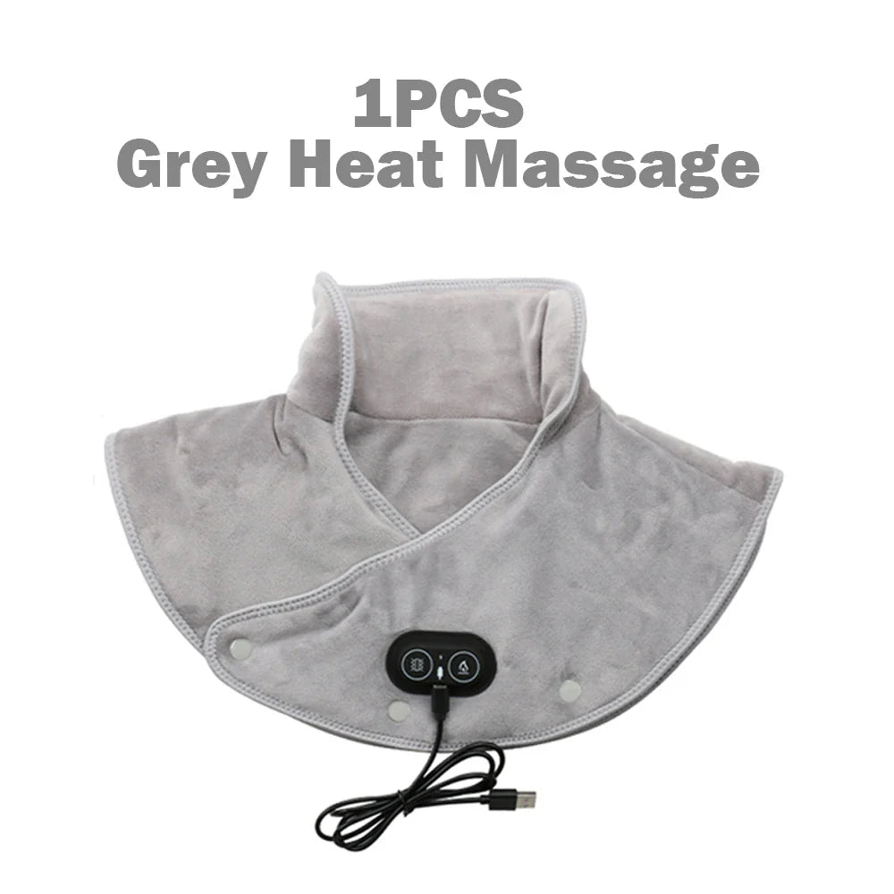 Electric Heating Shoulder Neck Pad Massager 3 Gear Shawl