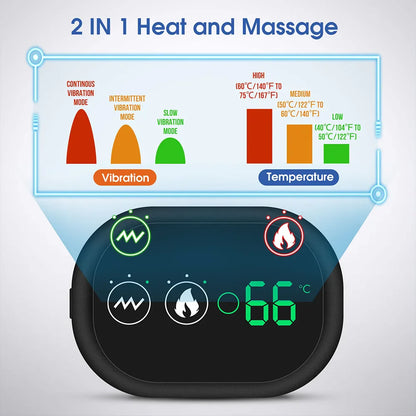 Rechargeable Wireless Shoulder Massager With Heat Vibration
