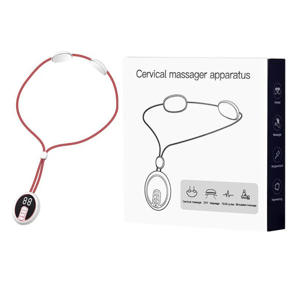 Intelligent Micro Current Neck Massager with Hot Compress and Pain Relief Features