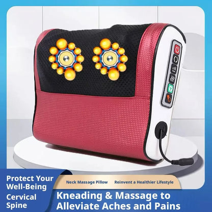 4D Kneading Neck Massage Pillow with Heating for Neck