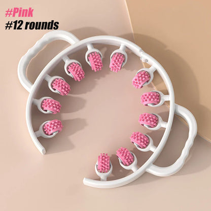 Portable 3D Round Massager Roller for Body Relaxation and Cellulite Treatment
