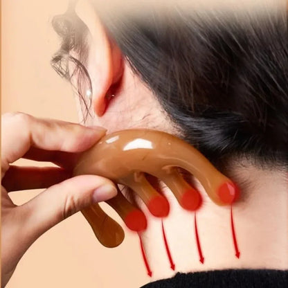 Five Teeth Meridian Massage Comb