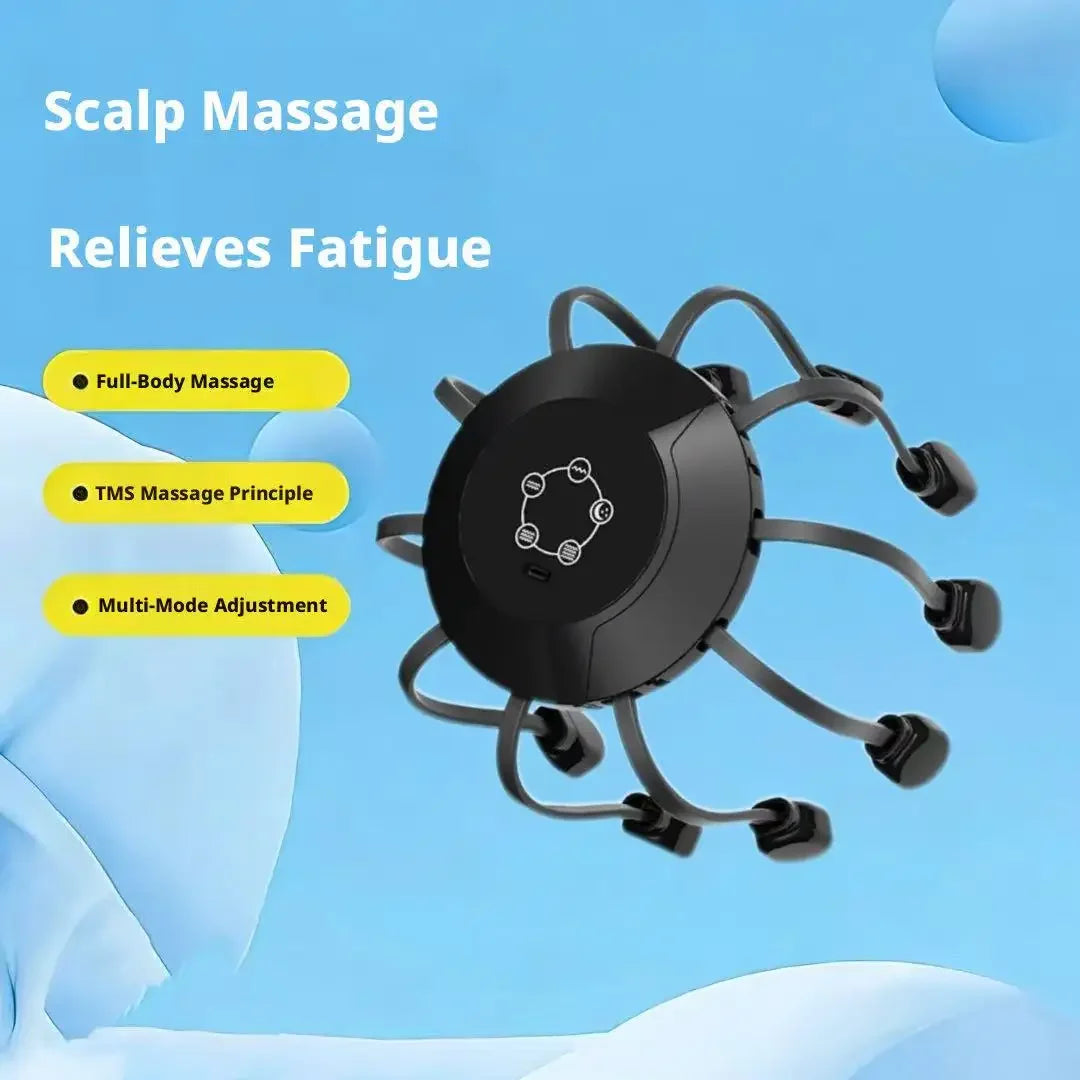 Head Massage Device With Intelligent Auto Massage For Head Pressure Relief
