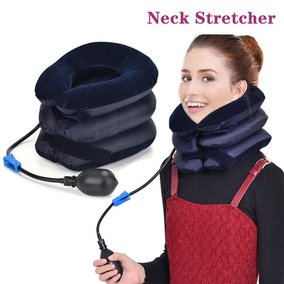 Inflatable Neck Traction Pillow Device