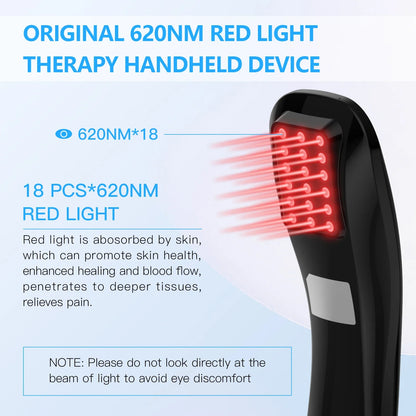 KTS 18x620nm Laser Therapy Device for Body Pain Relief LLLT Cold Laser Massager