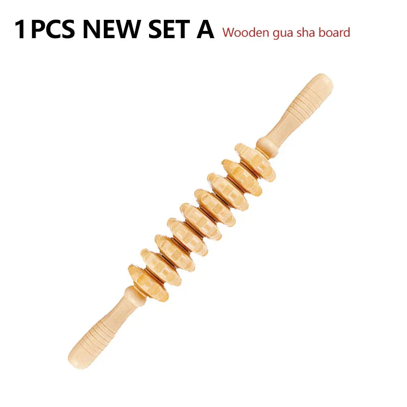 Wood Therapy Massage Roller For Lymphatic Drainage Relief