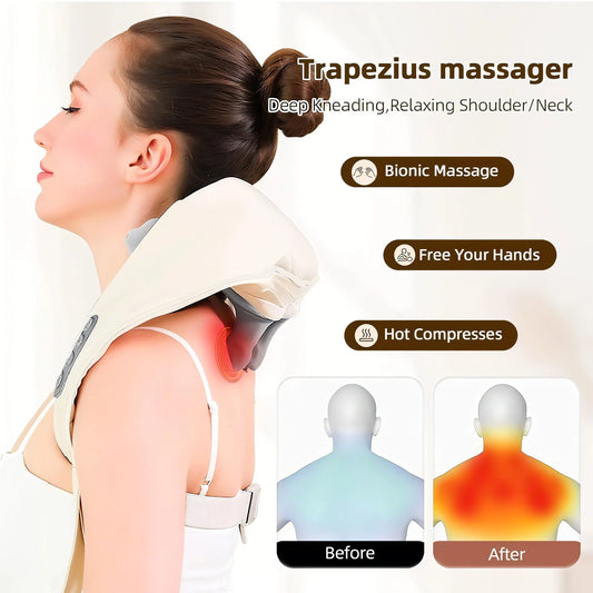 Neck Massager Cordless Shiatsu