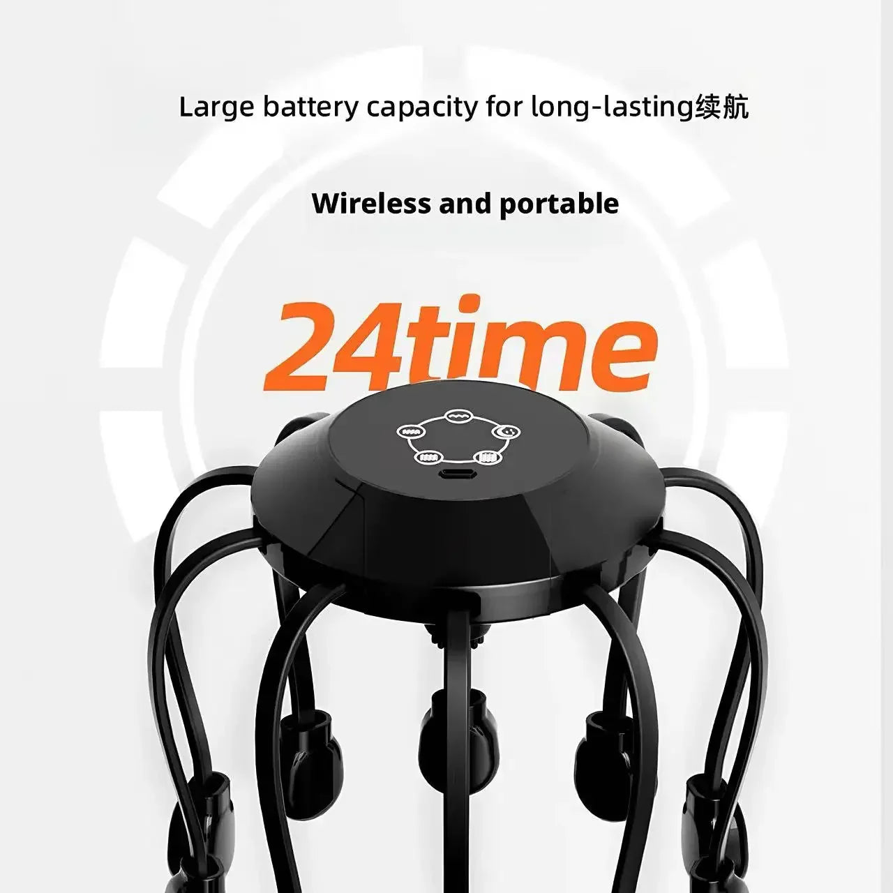 Head Massage Device With Intelligent Auto Massage For Head Pressure Relief