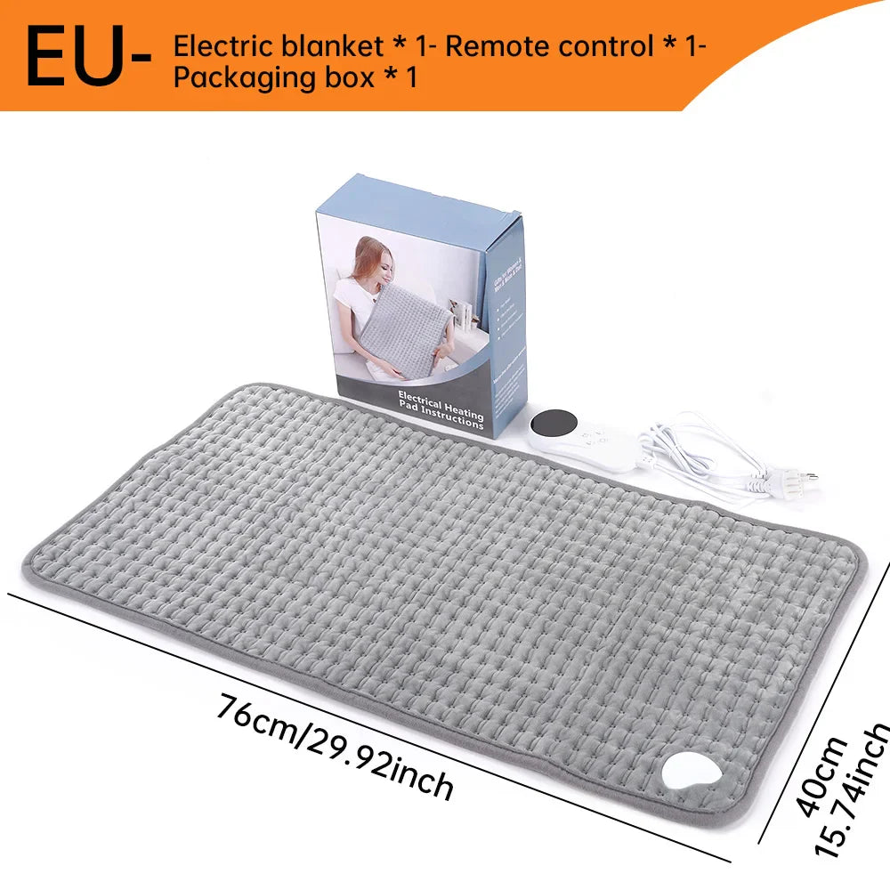 40x76cm Electric Heating Pad Massager – Lumbar Pain Relief