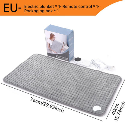 40x76cm Electric Heating Pad Massager – Lumbar Pain Relief