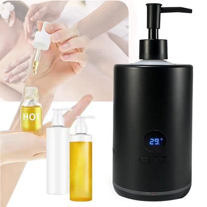 Massage Oil Warmer Lotion Heater – LED Display Timer